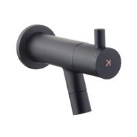 Inbouw Toiletkraan BWS 1/2&apos;&apos; Met Keramisch Binnenwerk Mat Zwart - thumbnail