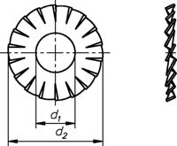 Dresselhaus tandveering fan disks form a m5 - thumbnail