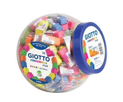 Mini gumka Fluo 120 sztuk mix