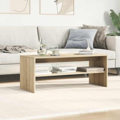 Tv-meubel 100x40x40 cm bewerkt hout sonoma eikenkleurig Tv-meubel 100x40x40 cm bewerkt hout sonoma eikenkleurig