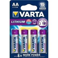 Varta LITHIUM AA Bli 4 AA batterij (penlite) Lithium 2900 mAh 1.5 V 4 stuk(s) - thumbnail