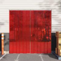VidaXL Deurgordijn 200x1,6 mm 25 m pvc rood - thumbnail