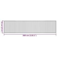 VidaXL Vloerkleed rechthoekig 70x300 cm bamboe bruin - thumbnail