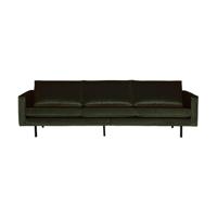WOOOD Bank 3-zits 'Rodeo' Velvet, 277cm, kleur Groen - thumbnail