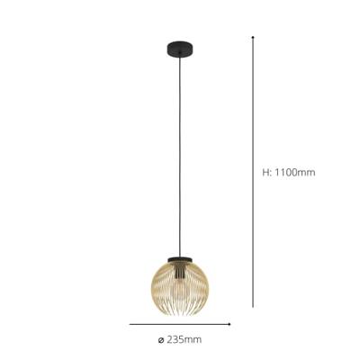 Eglo Gouden hanglampVenezuela Ø 23,5cm - 900166