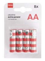 HEMA AA alkaline extra power batterijen - 8 stuks - thumbnail