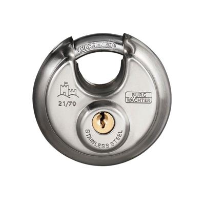 Burg Wächter Circle 21 60 SB Hangslot Verschillend sluitend RVS Hangslot voor profielcilinder
