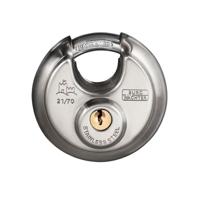 Burg Wächter Circle 21 60 SB Hangslot Verschillend sluitend RVS Hangslot voor profielcilinder - thumbnail