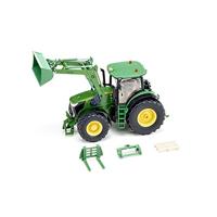Siku Control bestuurbare tractor John Deere 7310R met voorlader en Bluetooth App besturing - thumbnail