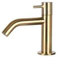 Differnz Differnz koudwaterkraan gebogen - mat goud - thumbnail