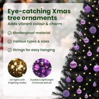 VidaXL Kerstboom met 150 led met standaard zwart 150 cm pvc - thumbnail