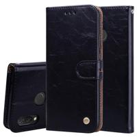 Zakelijke stijl olie Wax textuur horizontale Flip leren Case voor Huawei Nova 3 met houder & kaartsleuven & portemonnee (zwart) - thumbnail