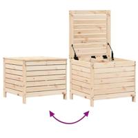 Tuinvoetenbank 62x63,5x53,5 cm massief grenenhout - thumbnail