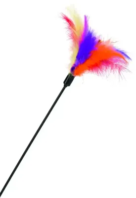 Beeztees kattentcikler gekleurde veren 45cm multikleur