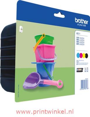 Brother inktcartridge, 260 pagina's, OEM LC-221VALBP, 4 kleuren