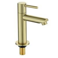 Best Design Toiletkraan Nancy Uitloop Recht 14 cm 1-hendel Mat Goud - thumbnail