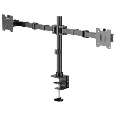 SpeaKa Professional SP-MM-221 Monitor-tafelbeugel 2-voudig 43,2 cm (17) - 88,9 cm (35) Zwart In hoogte verstelbaar, Kantelbaar en zwenkbaar, Draaibaar