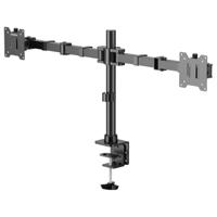 SpeaKa Professional SP-MM-221 Monitor-tafelbeugel 2-voudig 43,2 cm (17) - 88,9 cm (35) Zwart In hoogte verstelbaar, Kantelbaar en zwenkbaar, Draaibaar - thumbnail