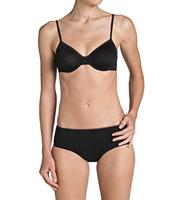 Feel sensational midi - dames heup slip - Elastisch katoenen dames onderbroek - dames ondergoed - 38 - Zwart | Dames slip - Onderbroek - Ondergoed - thumbnail