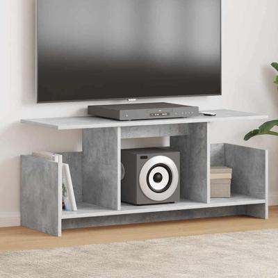 TV-standaard Beton Grijs 102 x 35 x 45 cm Bewerkt hout