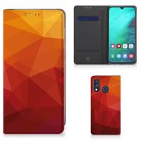 Stand Case voor Samsung Galaxy A40 Polygon Red - thumbnail