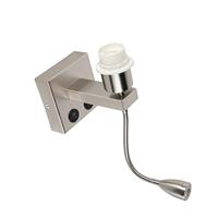 QAZQA Moderne wandlamp staal met flexarm - Brescia Combi - thumbnail