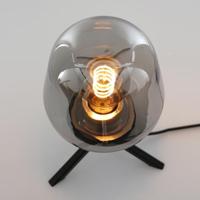 Steinhauer Glazen tafellampReflexion 14cm zwart met smoke glas - 2683ZW - thumbnail