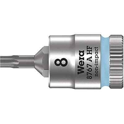 Wera 8767 A HF TORX® Zyklop Bit/dop-combinatie met 1/4" Aandrijving met Vasthoudfunctie, TX 8 x 28 mm - 1 stuk(s) - 05003360001