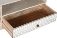 Tv-meubel DKD Home Decor Wit Natuurlijk Mangohout 130 x 40 x 45 cm - thumbnail