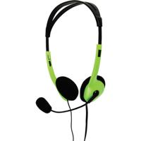 BasicXL bxl-headset1 stereo headset groen/zwart - thumbnail