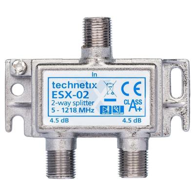 Enzo Technetics ESX-02 - tweeweg verdeler F-connector - 2074030 Enzo Technetics ESX-02 - tweeweg verdeler F-connector - 2074030