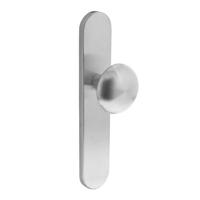 Intersteel | Knop Paddenstoel op schild met nok | RVS Geborsteld - thumbnail