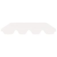 Vervangingsluifel voor schommelbank 150/130x105/70 cm wit - thumbnail