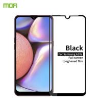 Voor Galaxy A10S MOFI 9H 2.5 D volledig scherm gehard glas film (zwart) - thumbnail