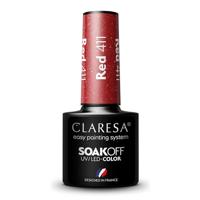 Claresa uv/led gellak 5ml red 411 sunny garden - thumbnail