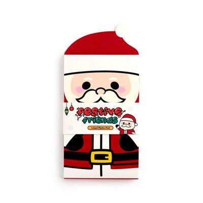 Kerstmis Festive Friends Kerstman Flip Open Memoblok