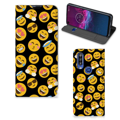 Motorola One Action Hoesje met Magneet Emoji Motorola One Action Hoesje met Magneet Emoji