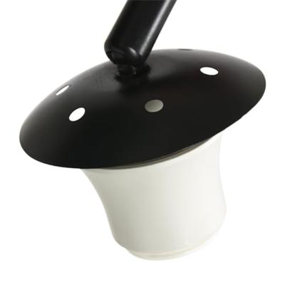 Steinhauer Vloerlamp Sparkled light 9830 zwart kap grof linnen grijs