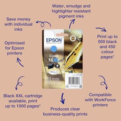 Epson 16XL cyaan