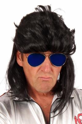 Pruik Aso Jeffrey zwart