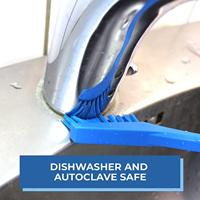 Vikan Precisieborstel blauw zeer hard 220x25x12 mm - thumbnail