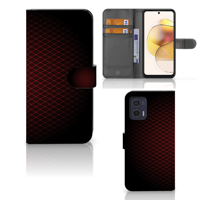 Motorola Moto G73 | Telefoon Hoesje | Geruit Rood - thumbnail