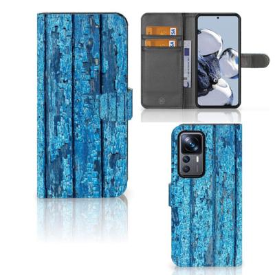 Xiaomi 12T | 12T Pro | Book Style Case | Wood Blue Xiaomi 12T | 12T Pro | Book Style Case | Wood Blue