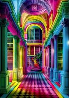 Clementoni legpuzzel colorboom athenaeum, 1000st. - thumbnail
