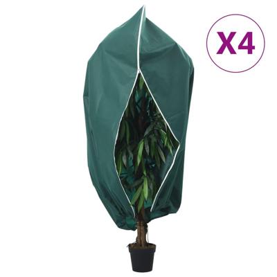Plantenhoezen met ritssluiting 4 st 70 g/m² 3,14x2,5 m