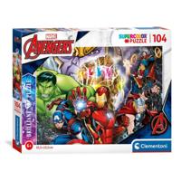 Clementoni brilliant puzzel marvel superhelden, 104st. - thumbnail