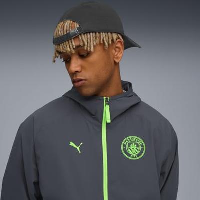 Manchester City Tech Woven Trainingspak Senior 2025/2026 Grijs - Maat S - Kleur: LichtgroenGrijs | Soccerfanshop