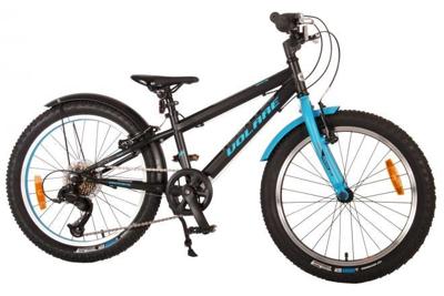 Volare rocky kinderfiets - 20 inch - blauw zwart - 85% afgemonteerd - 6 speed - prime collection