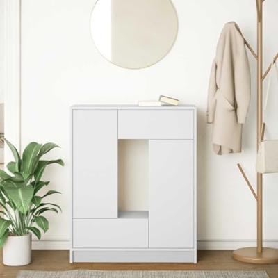 Dressoir met lades en deuren 73x31x90 cm wit