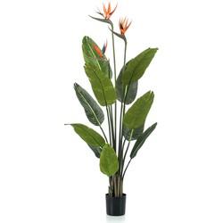 Emerald kunstplant met pot en bloemen strelitzia 120 cm